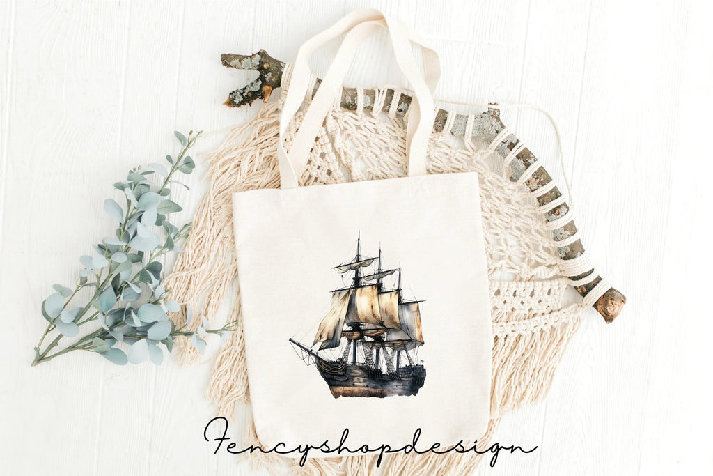 Vintage Sailing Ships Clipart Bundle