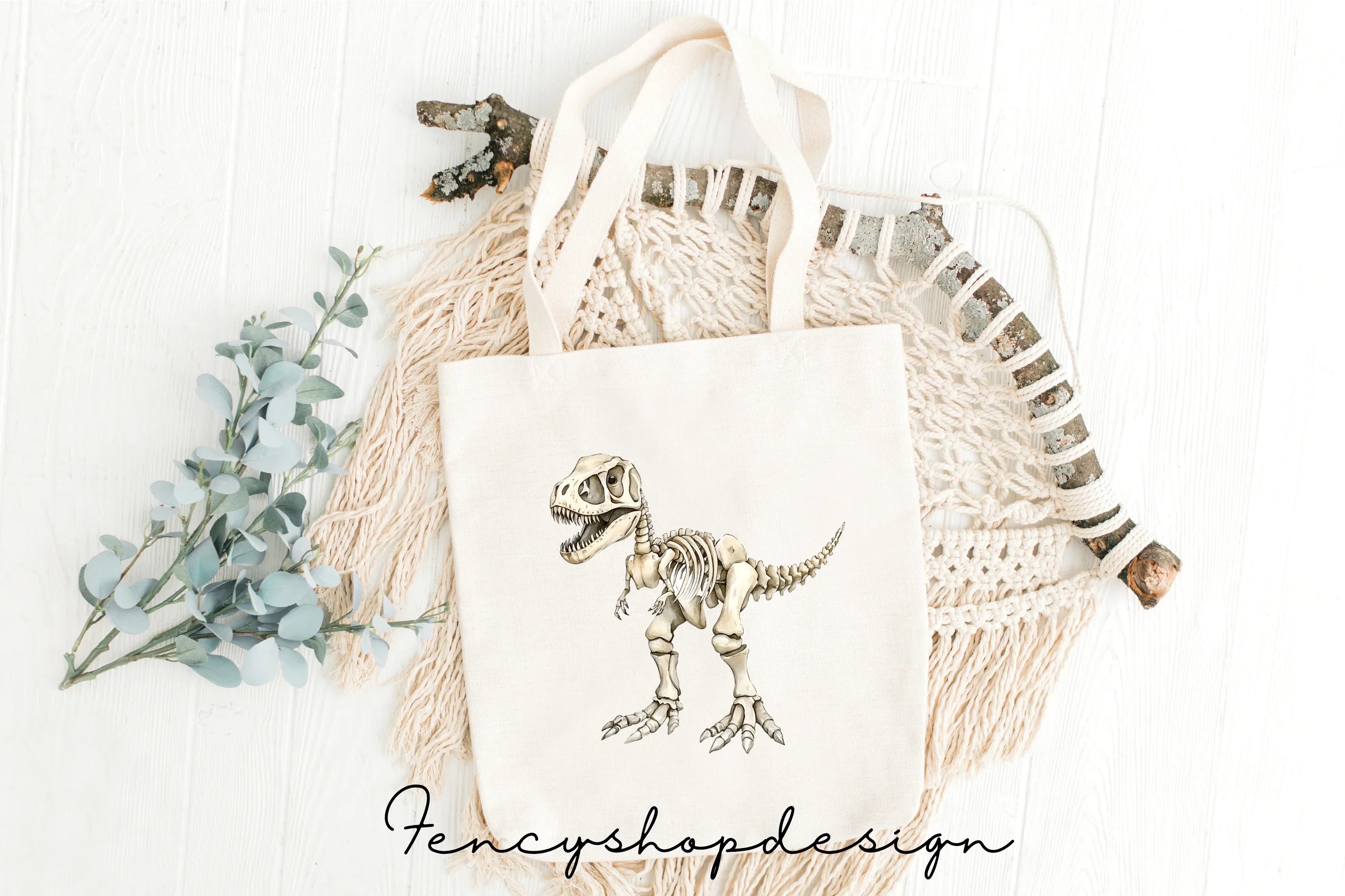 Dinosaur Skeleton Clipart Bundle