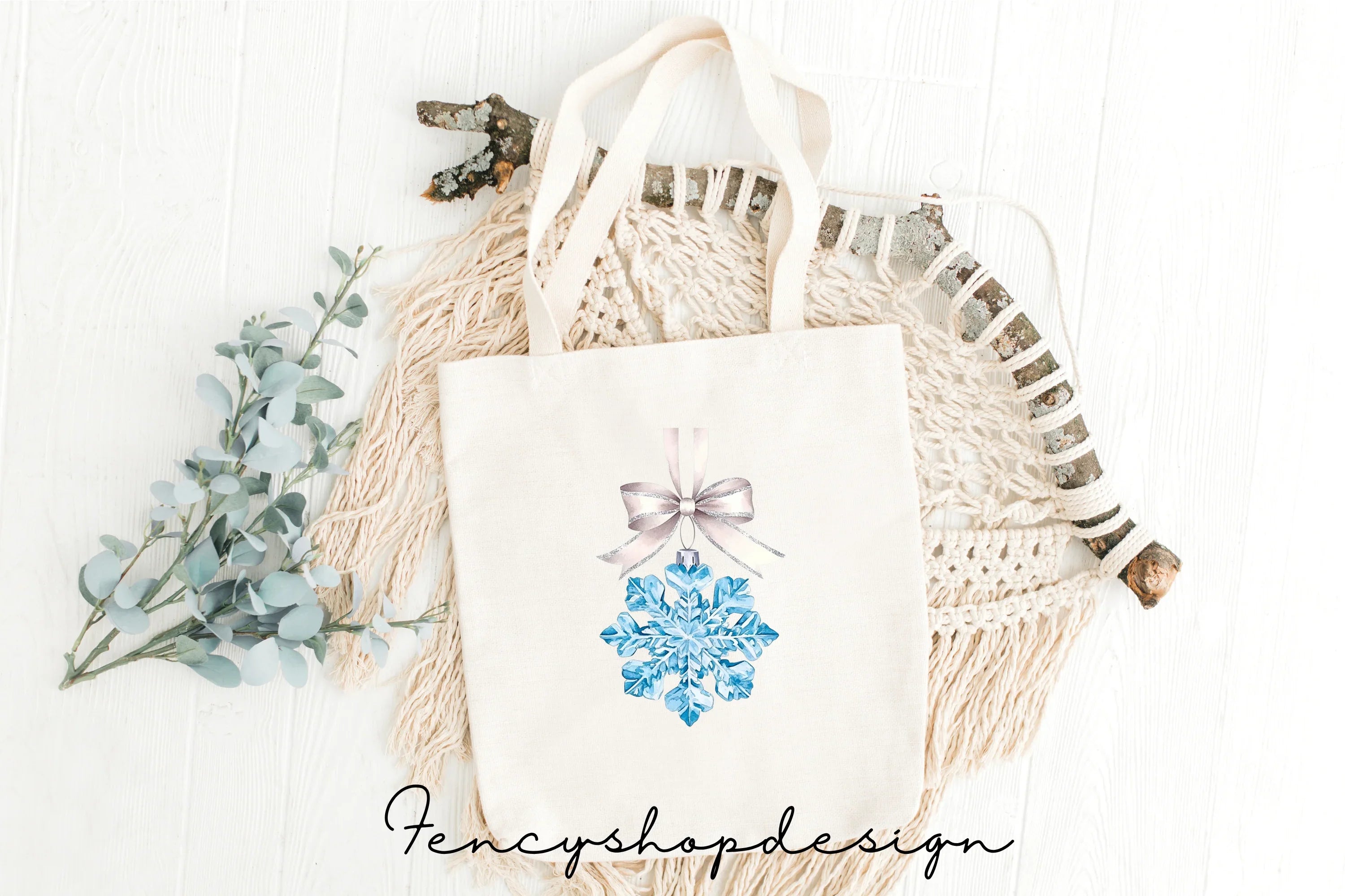 Elegant Snowflake Clipart Bundle