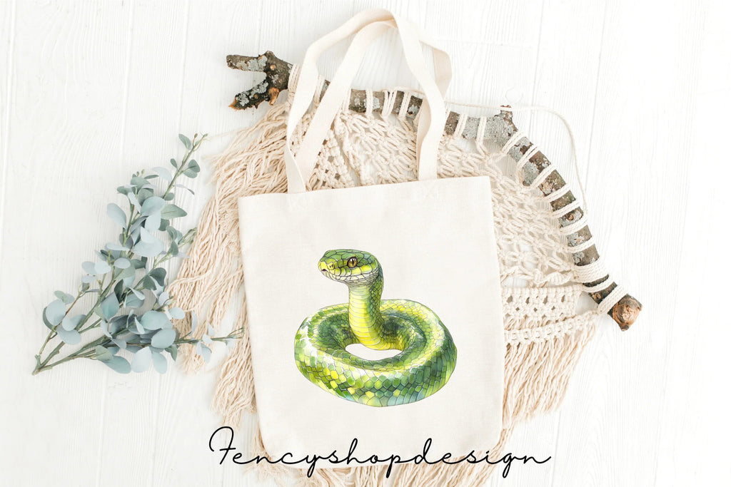 Diverse Snake Reptile Wildlife Clipart Bundle