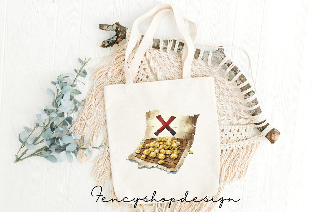 Pirate Treasure Map Adventure Clipart Bundle