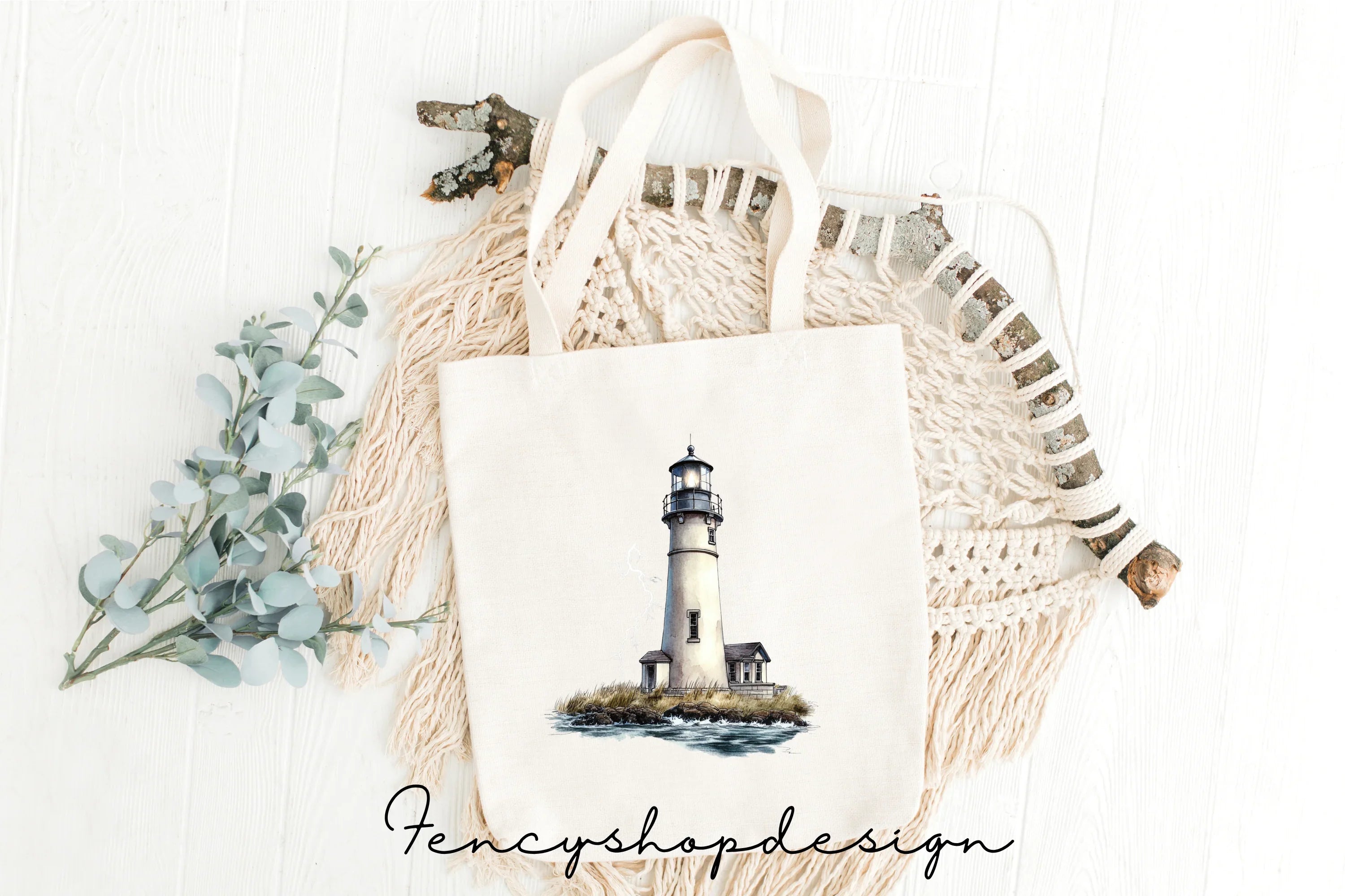 Coastal Lighthouse Clipart Bundle