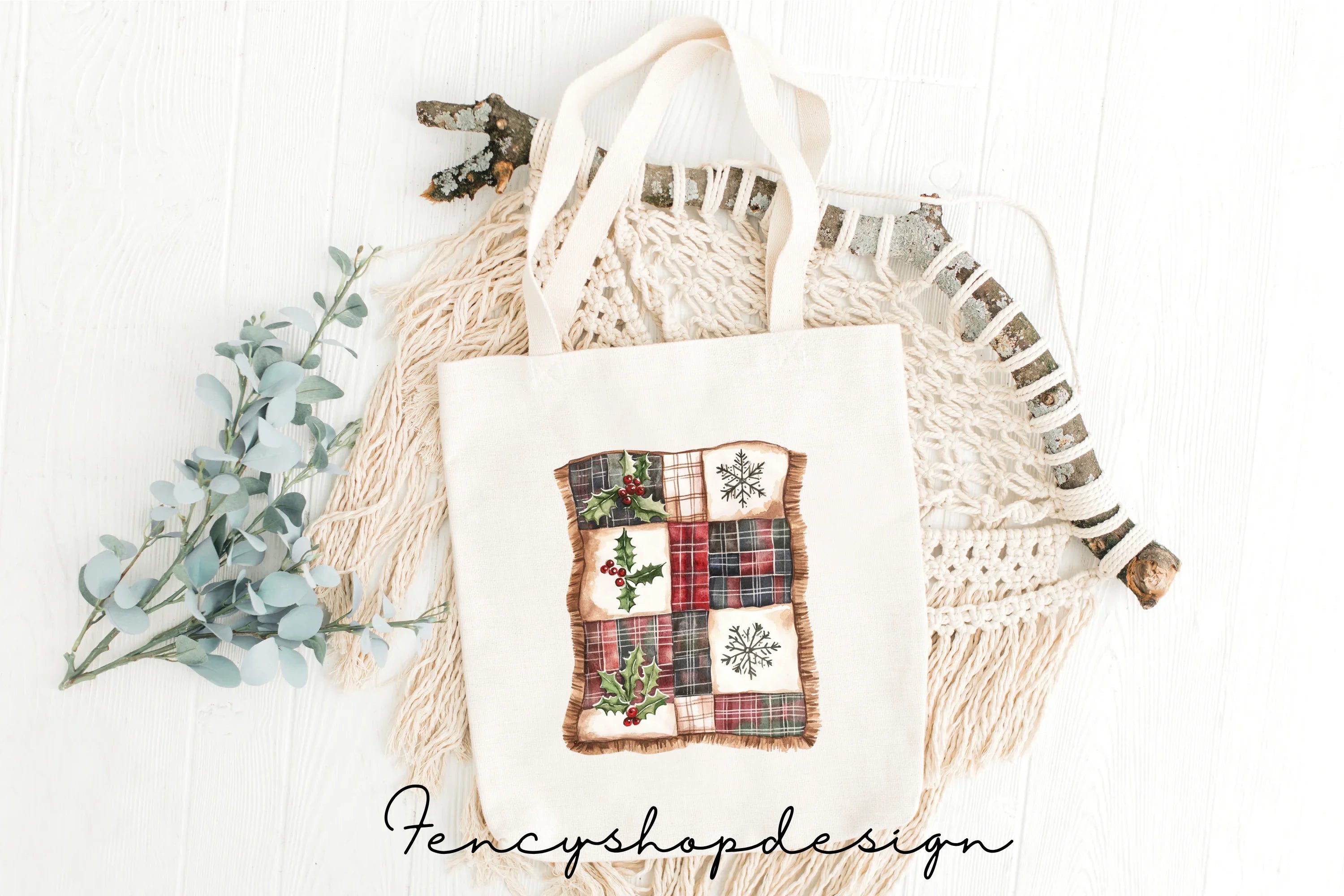 Cozy Christmas Crafting Clipart Bundle
