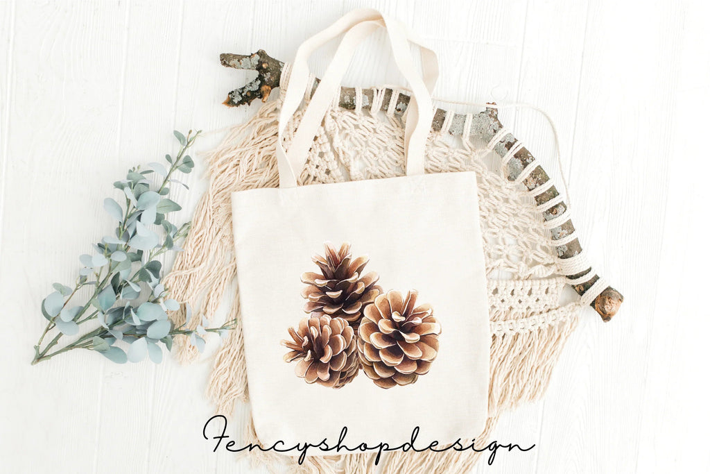 Pinecone Clipart Bundle