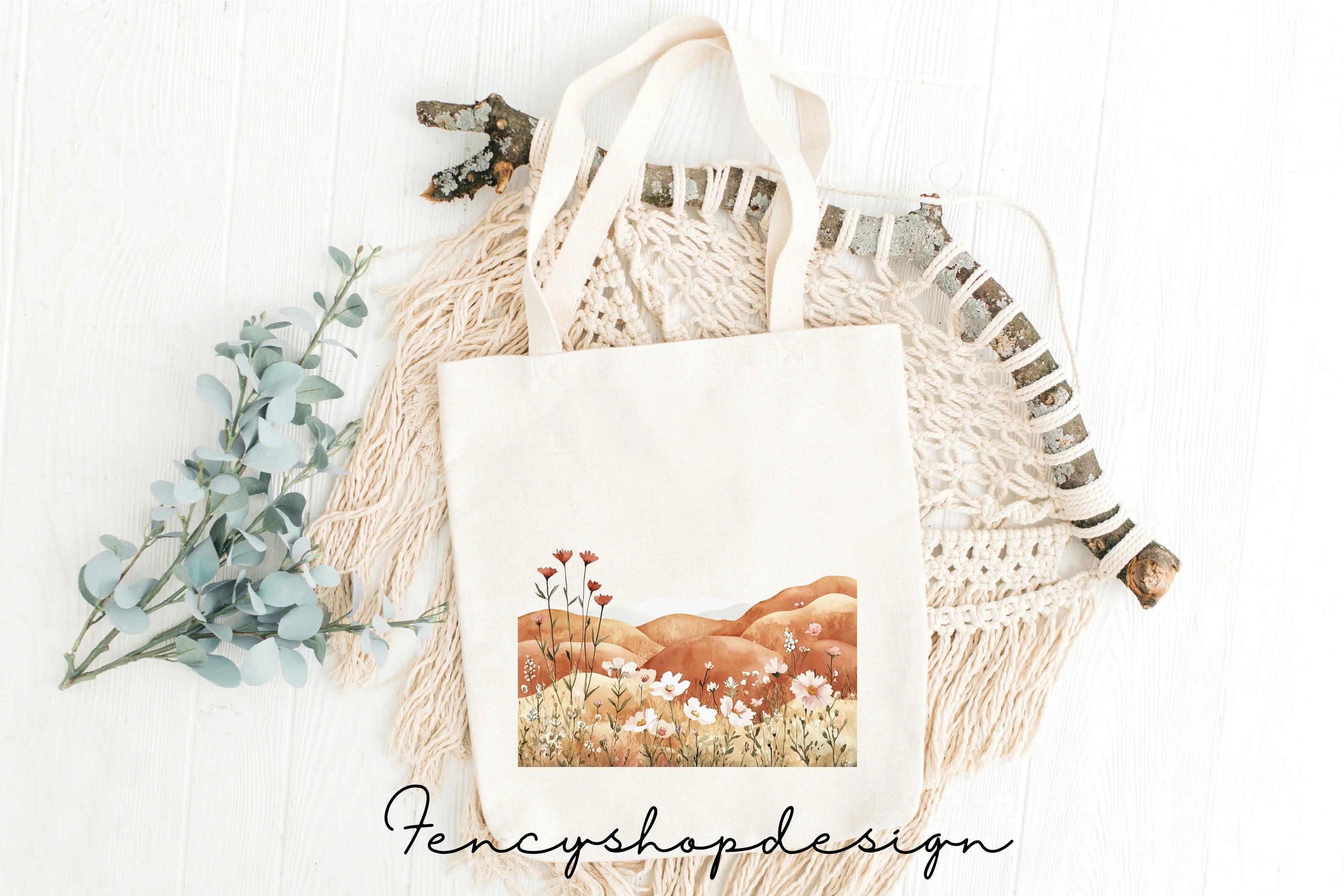 Floral Landscape Clipart Bundle