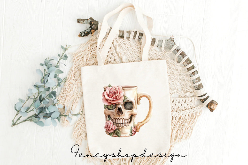 Skull Rose Clipart Bundle