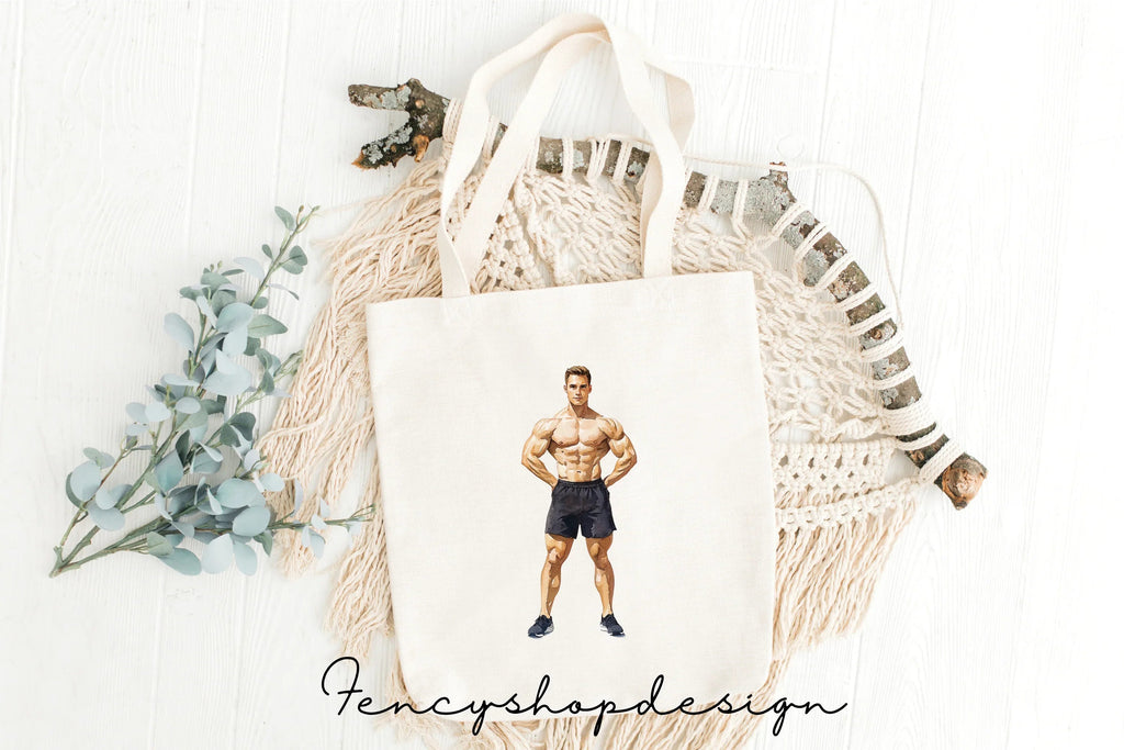 Muscular Men Fitness Clipart Bundle
