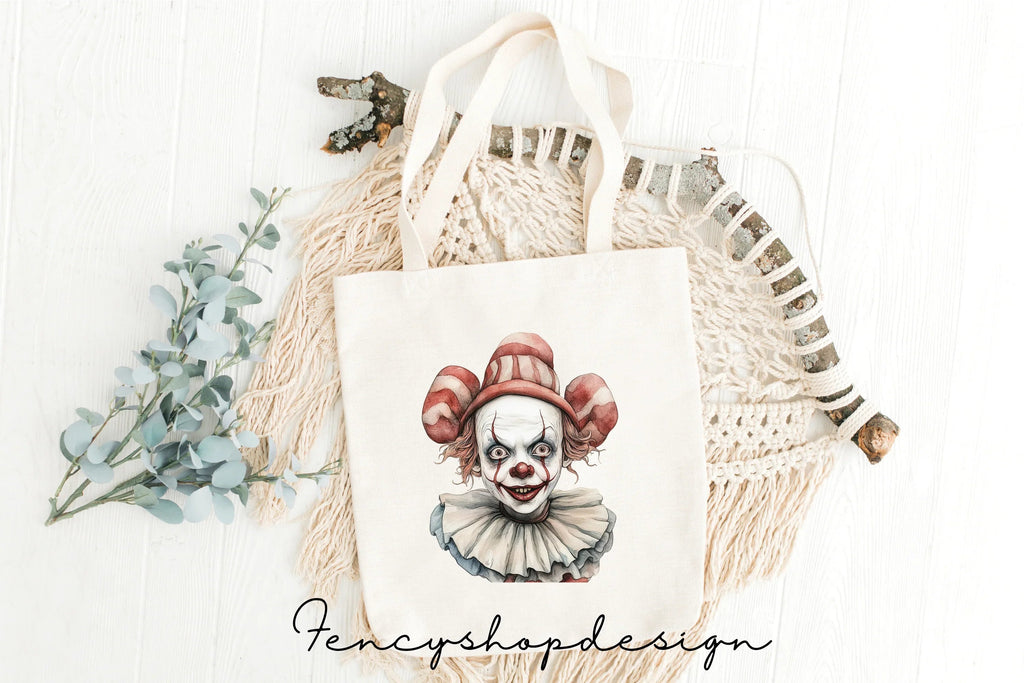 Creepy Clown Clipart Bundle