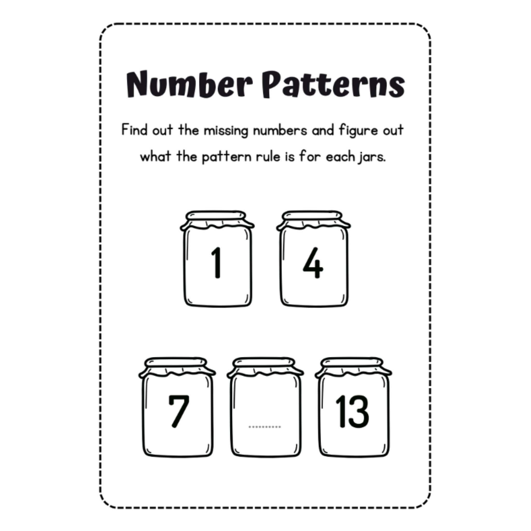 Pattern Sheets Cut and Paste Worksheets