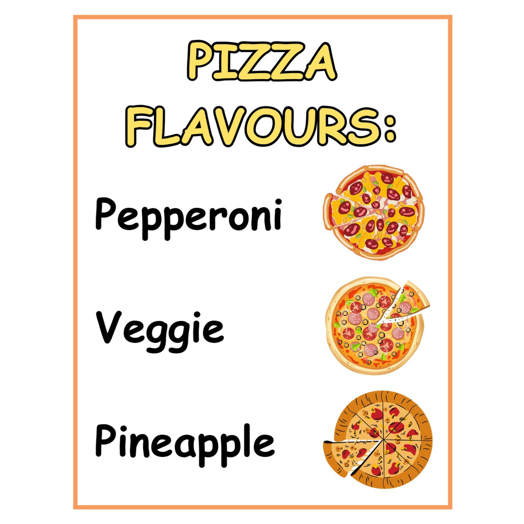 Pizza Shop Dramatic Play Activity Pack