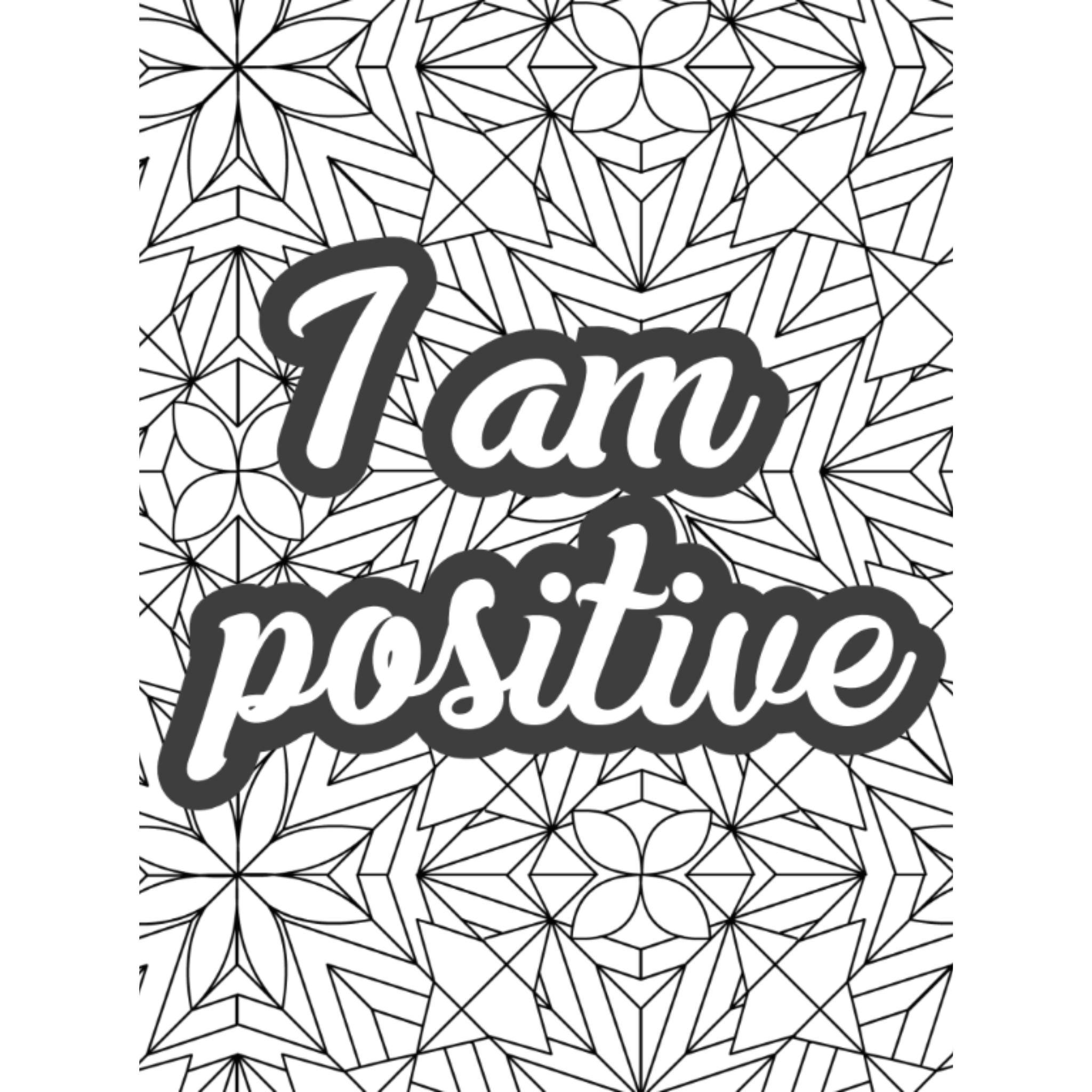 Positive Affirmation Coloring Pages