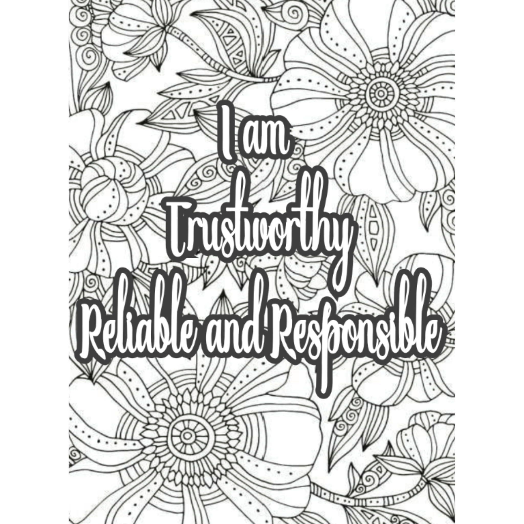 Positive Affirmation Coloring Pages