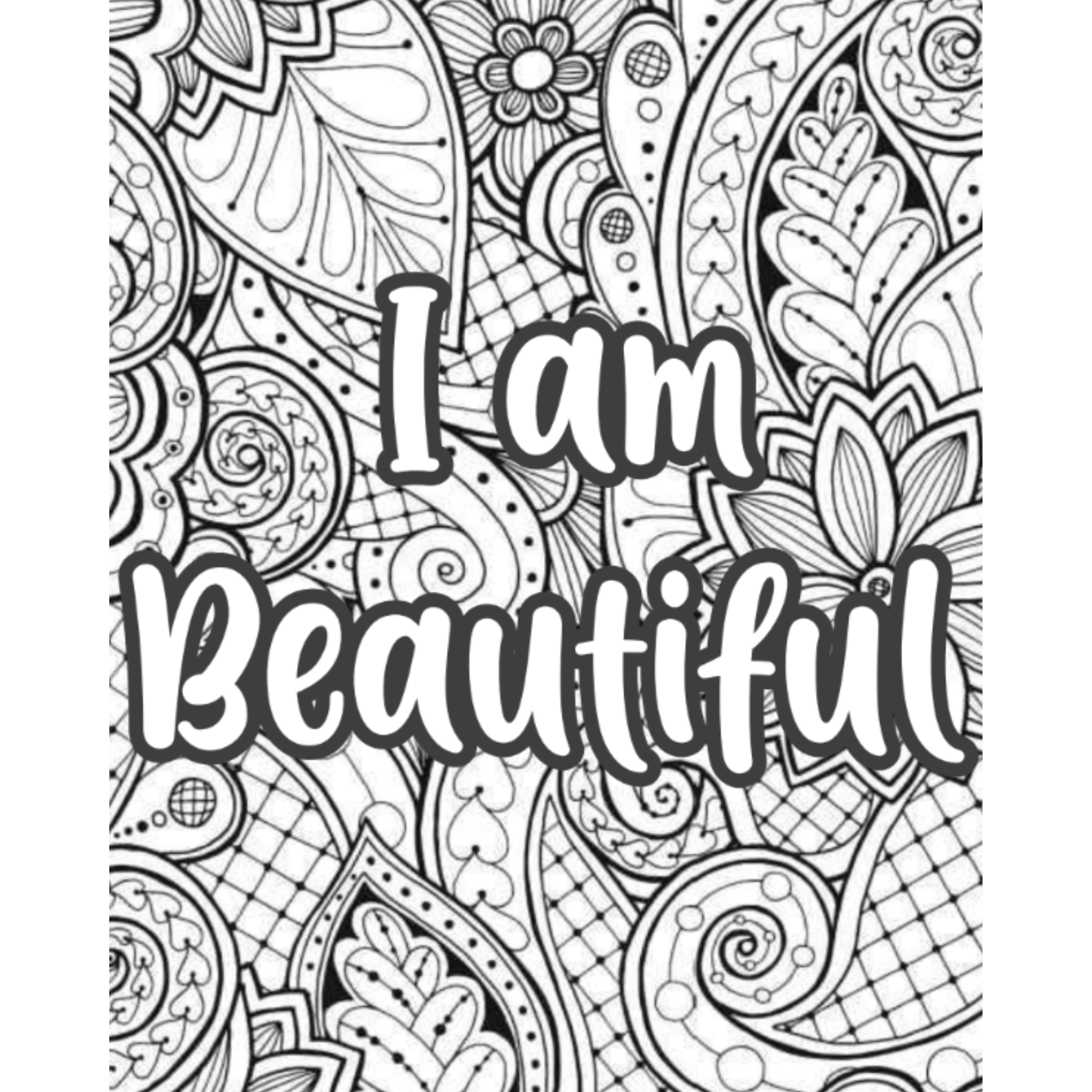 Positive Affirmation Coloring Pages