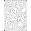 Positive Mindfulness Quote Coloring Pages