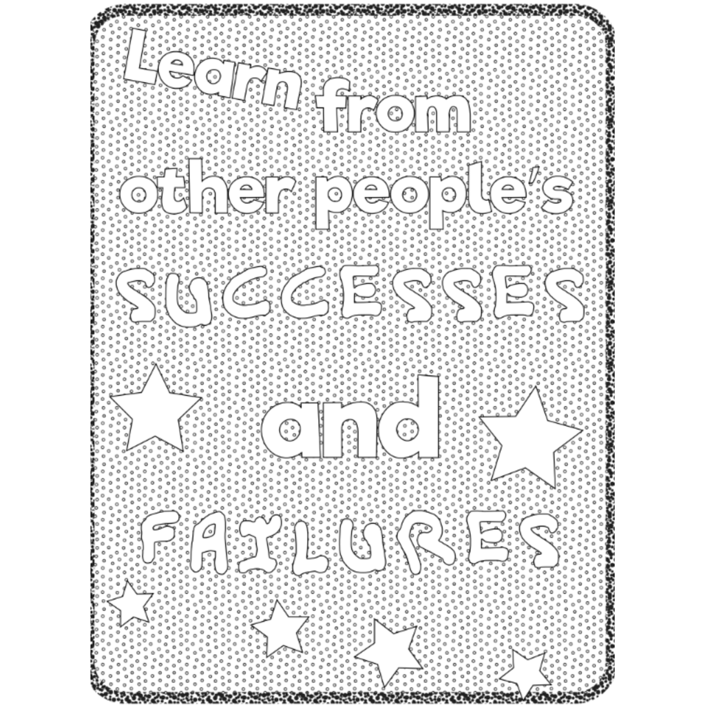 Positive Mindfulness Quote Coloring Pages