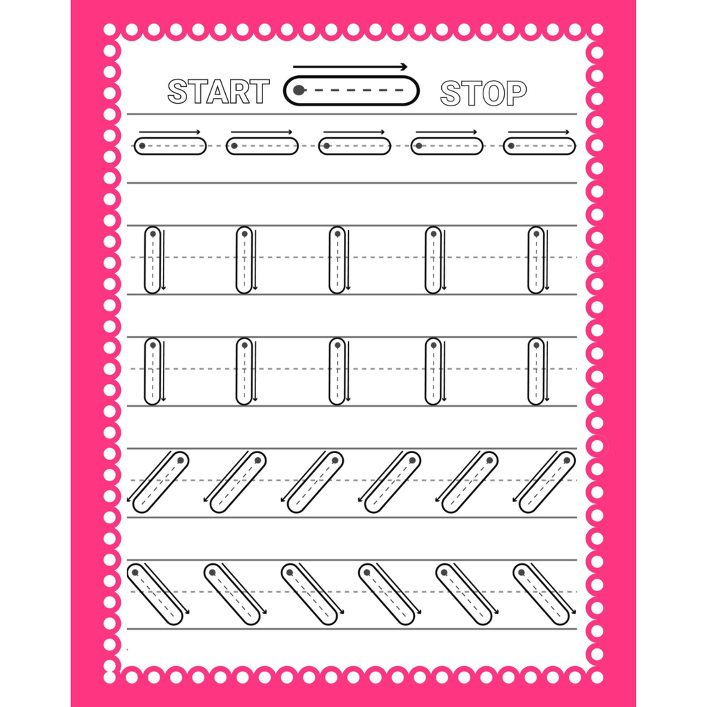 Preschool Tracing Shapes and Numbers Workbook