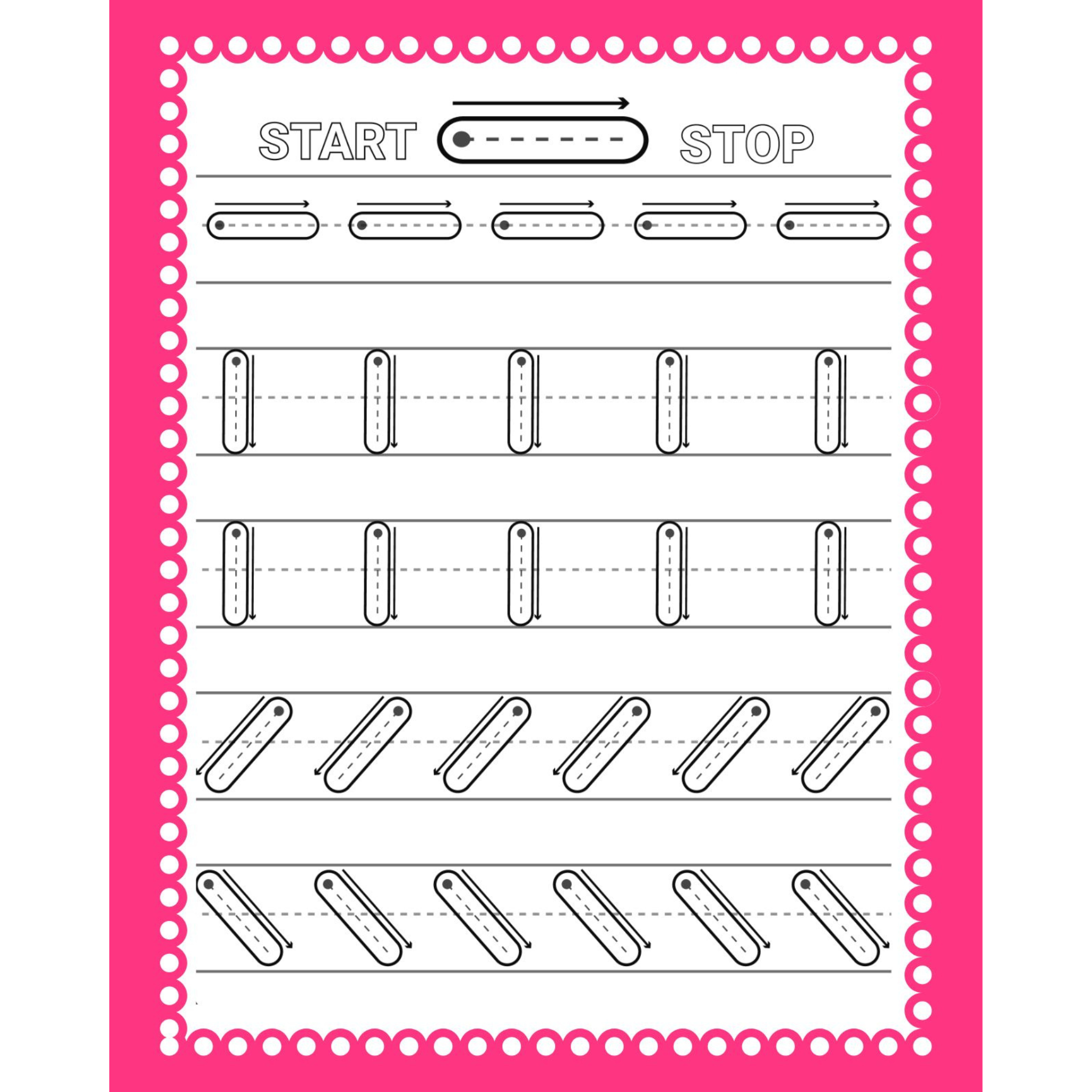 Preschool Tracing Shapes and Numbers Workbook