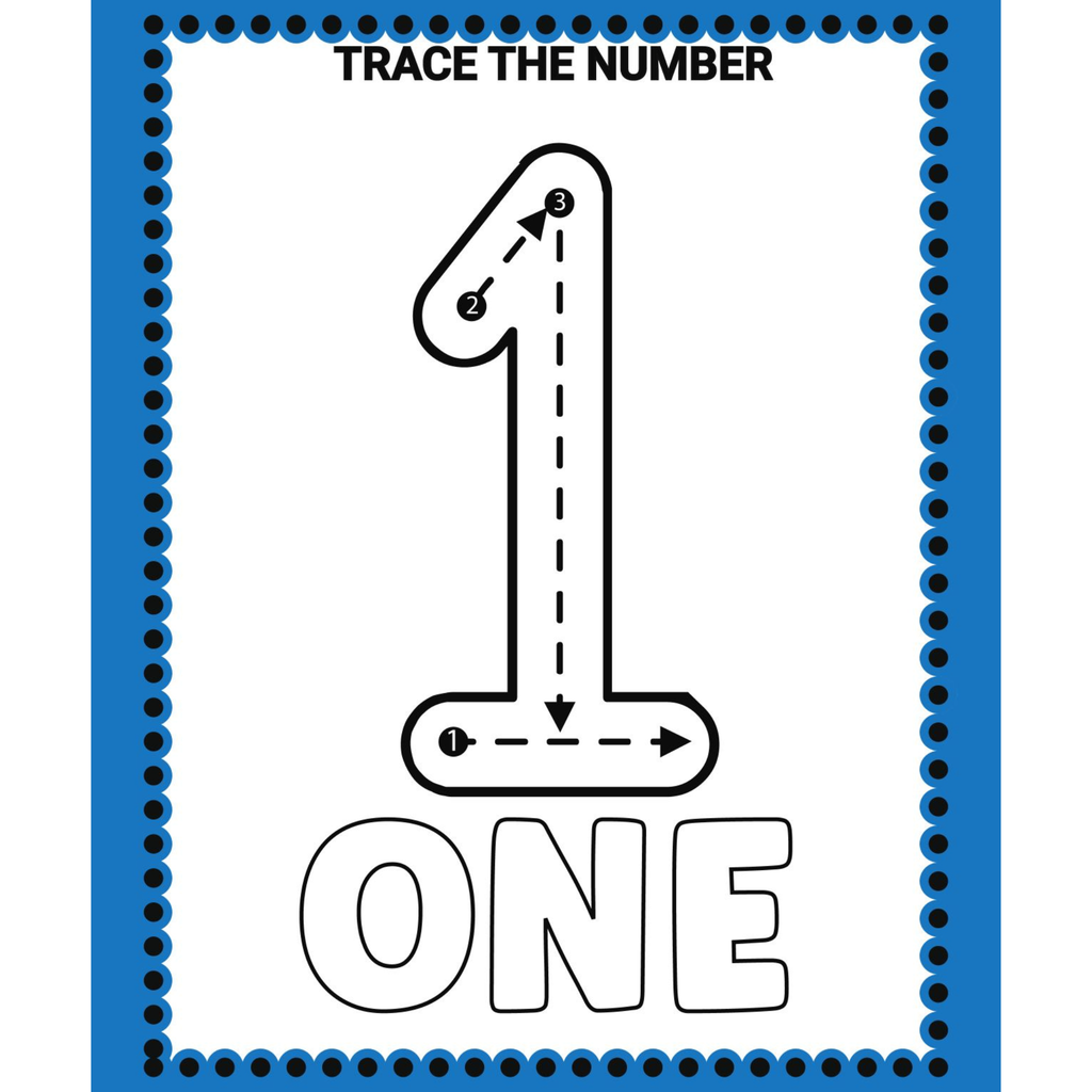Preschool Tracing Shapes and Numbers Workbook