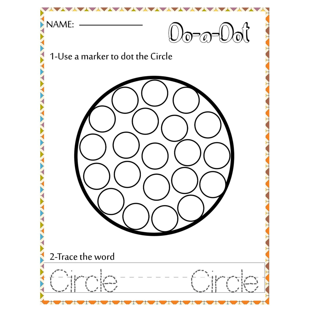 Shape Dot Painting Worksheets