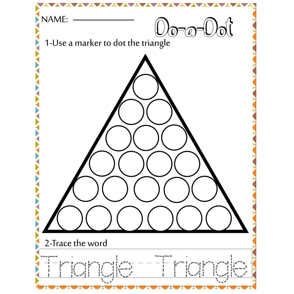 Shape Dot Painting Worksheets