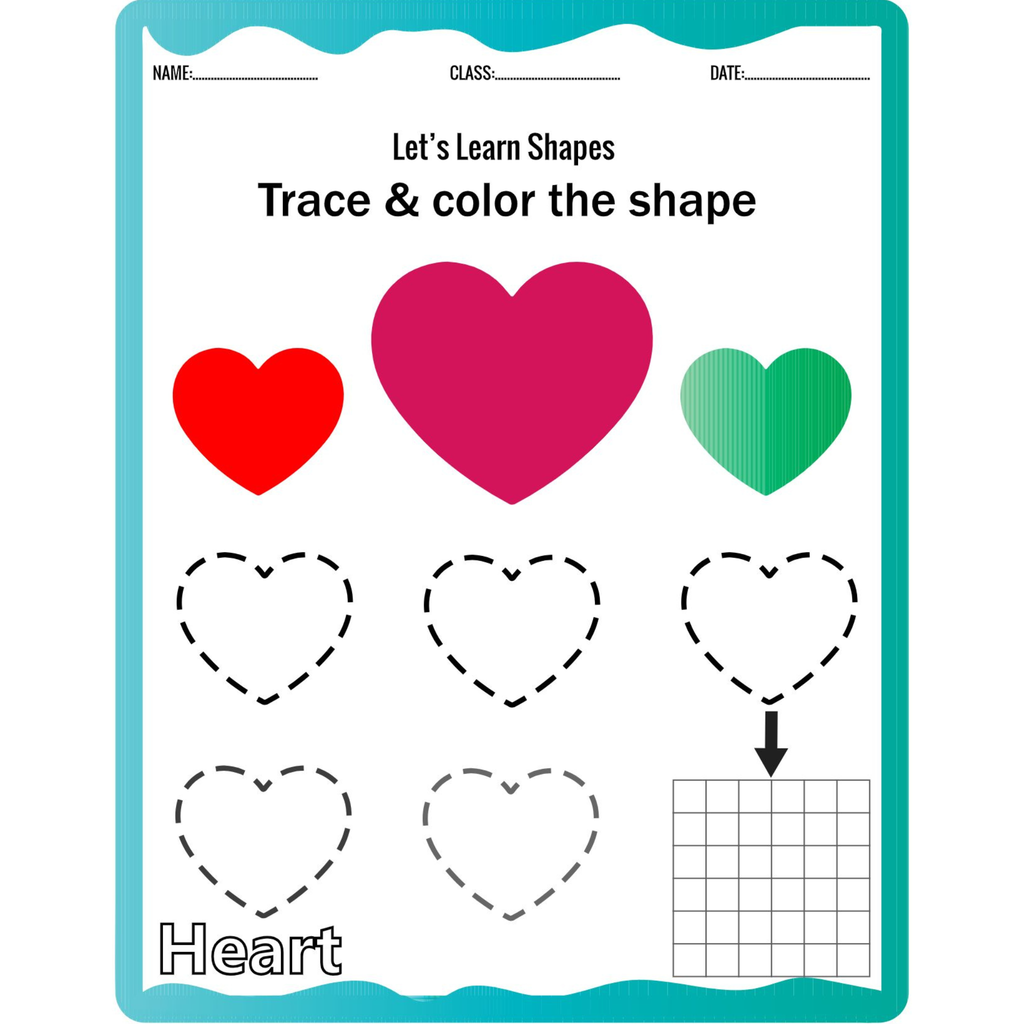 Shapes Activity Book Trace and Color