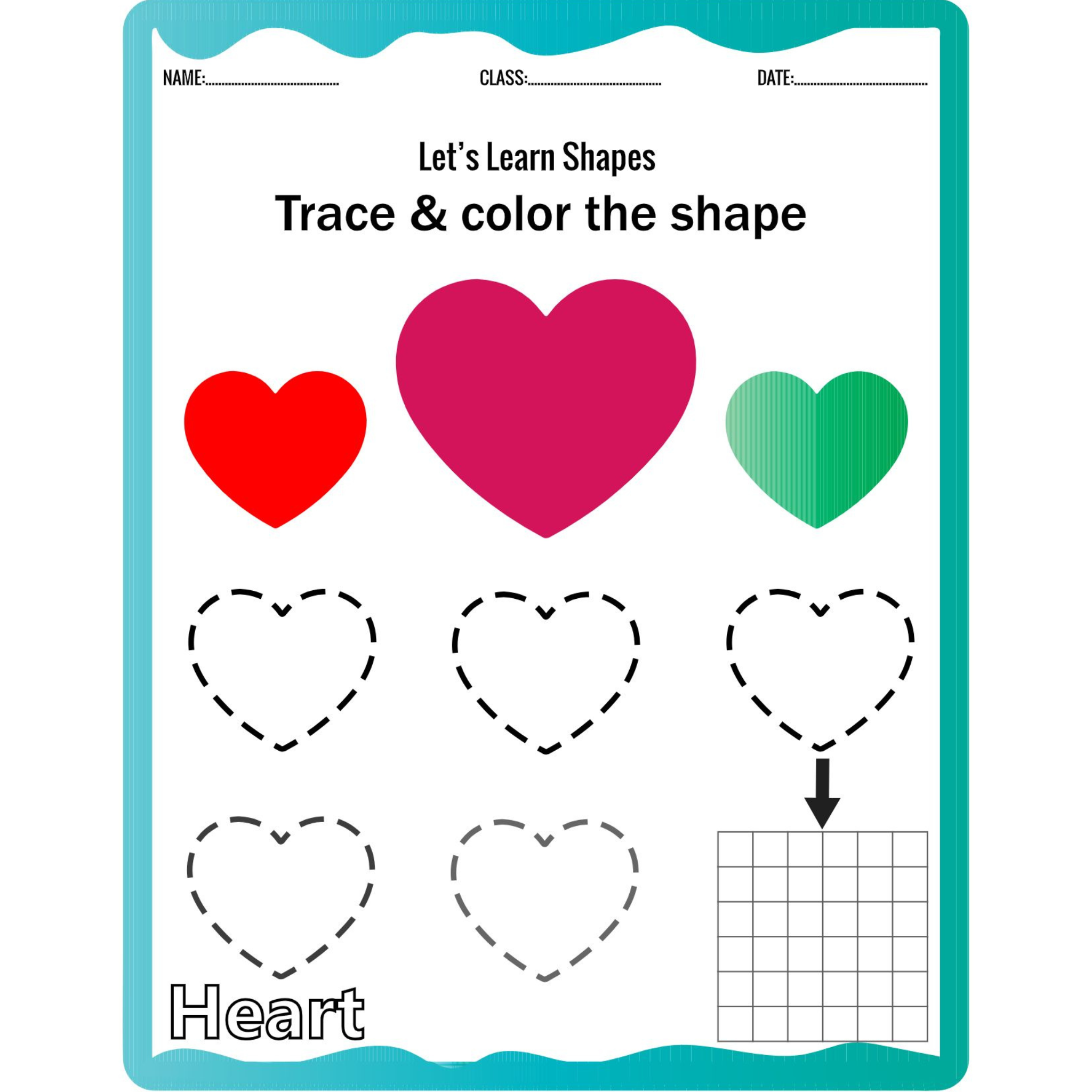 Shapes Activity Book Trace and Color