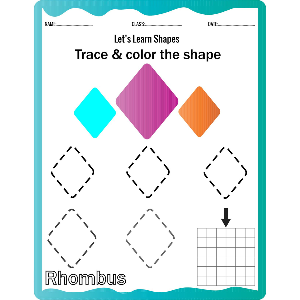 Shapes Activity Book Trace and Color