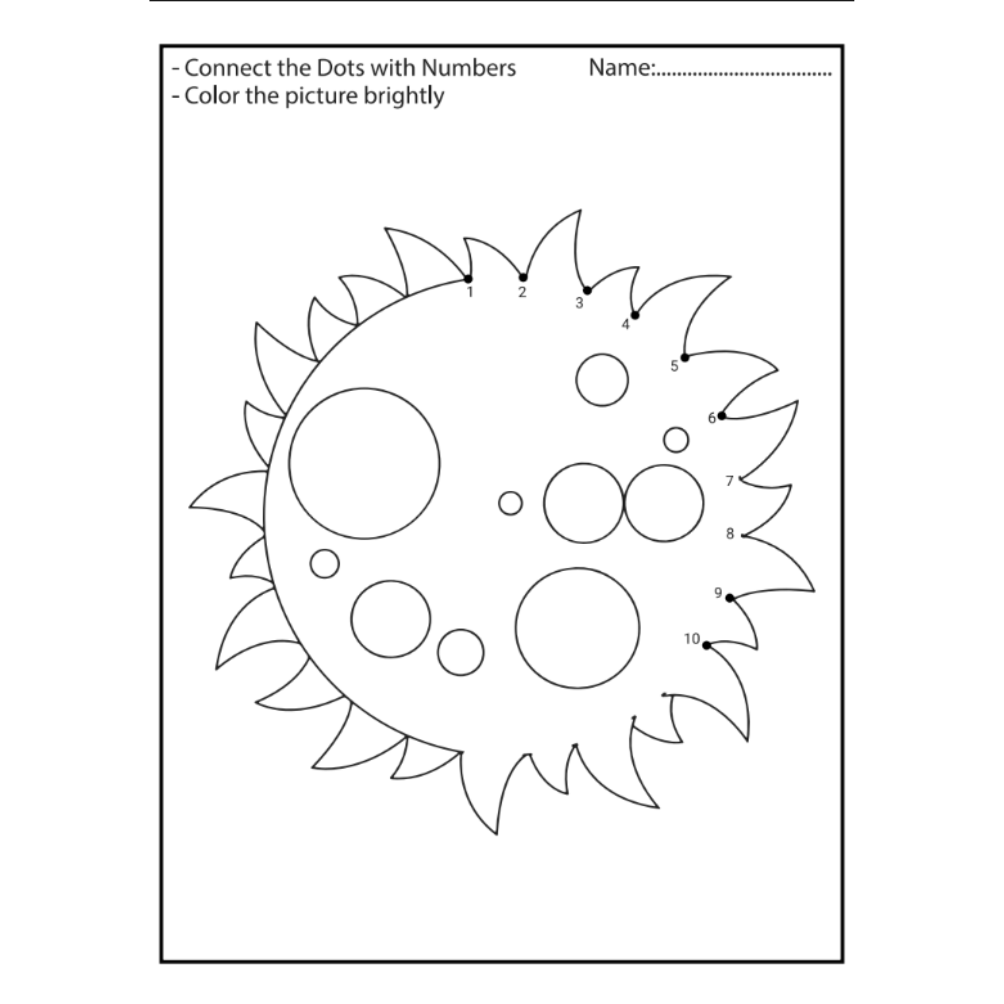 Space Coloring and Dot to Dot Activity Book