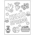 Spring Coloring Pages for Kids