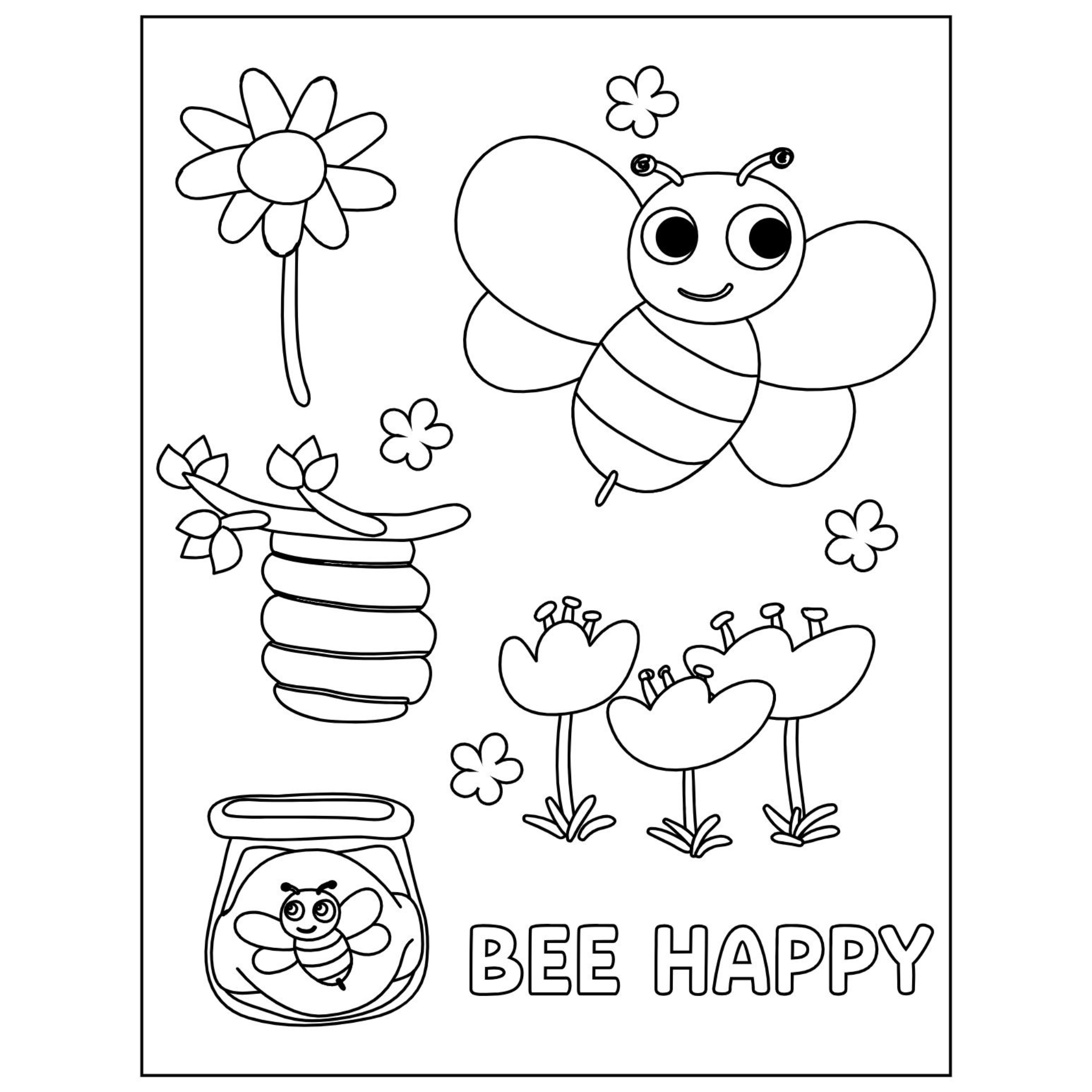 Spring Coloring Pages for Kids