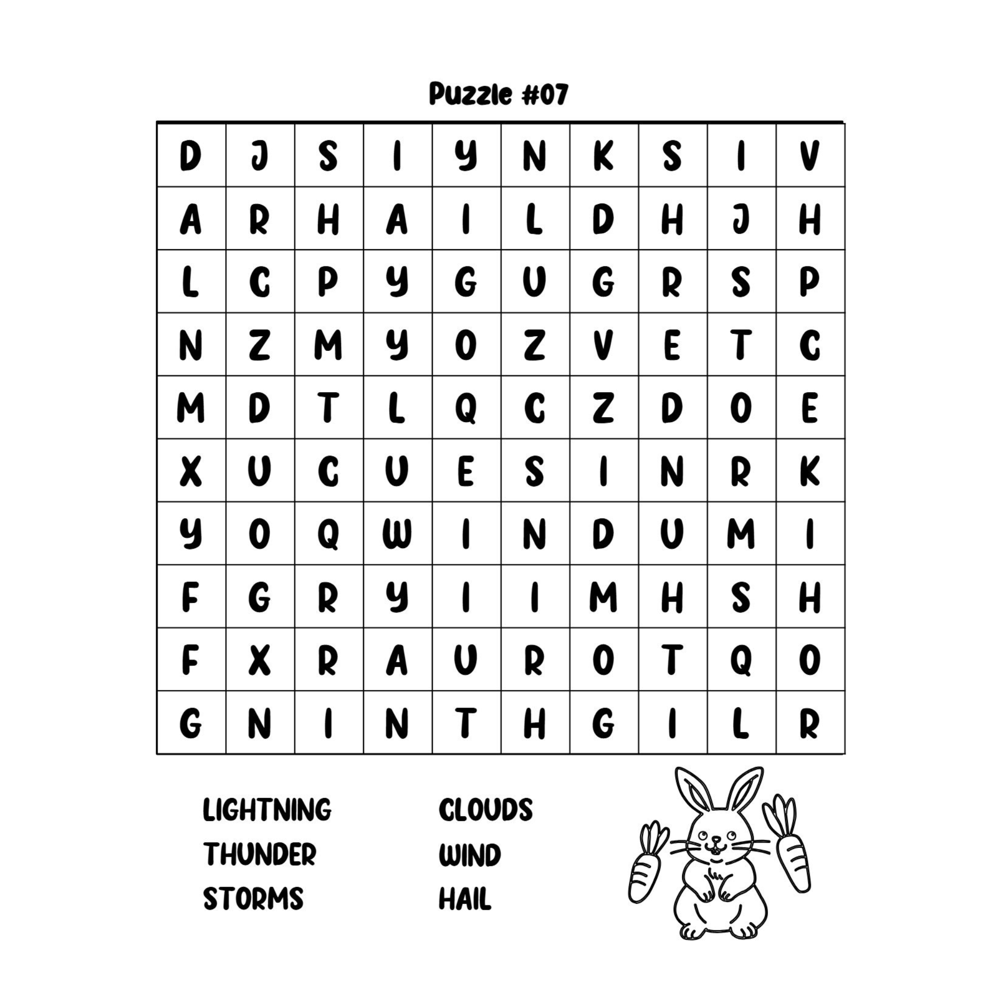 Spring Word Search Book for Kids