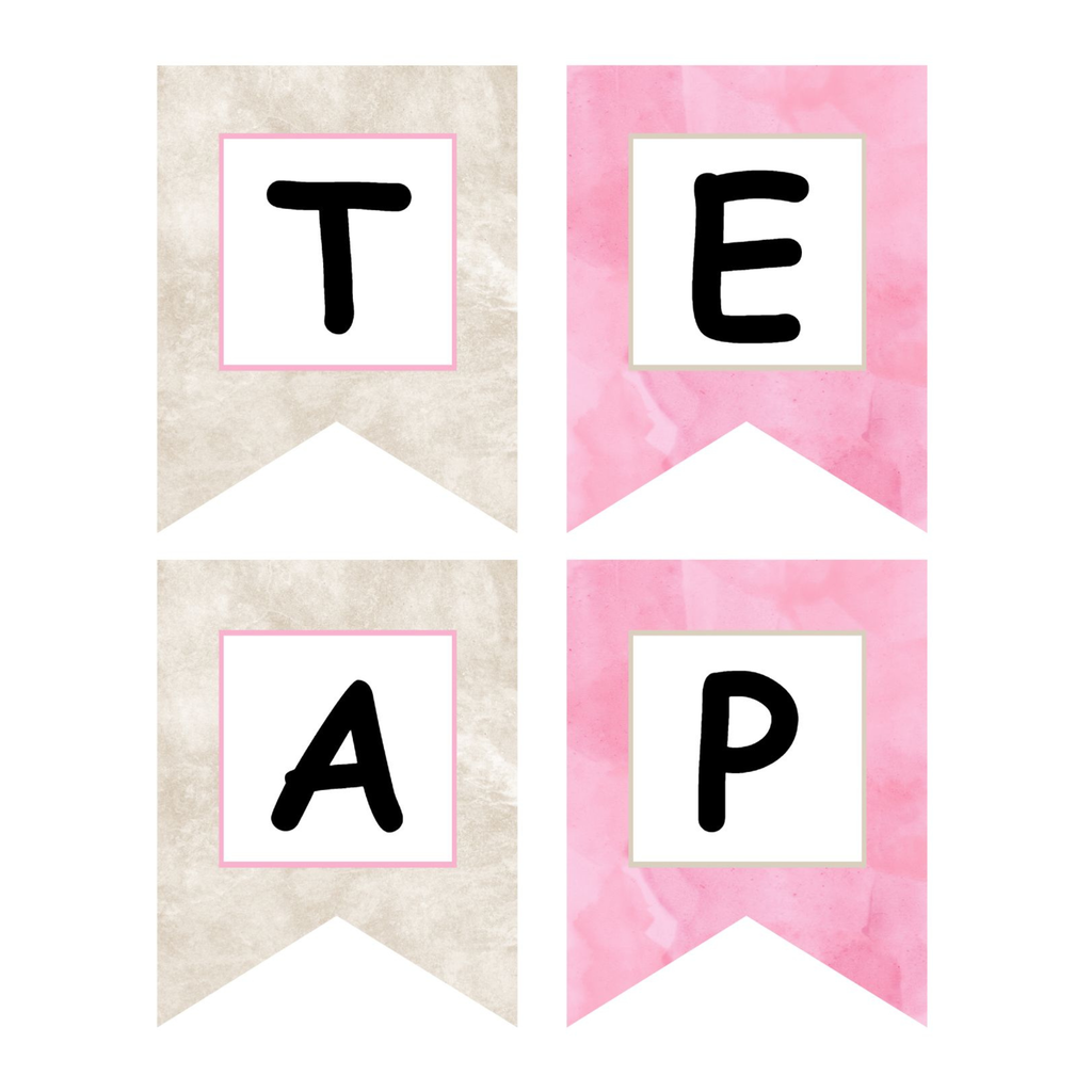 Tea Party Printable Decor and Menu Pack