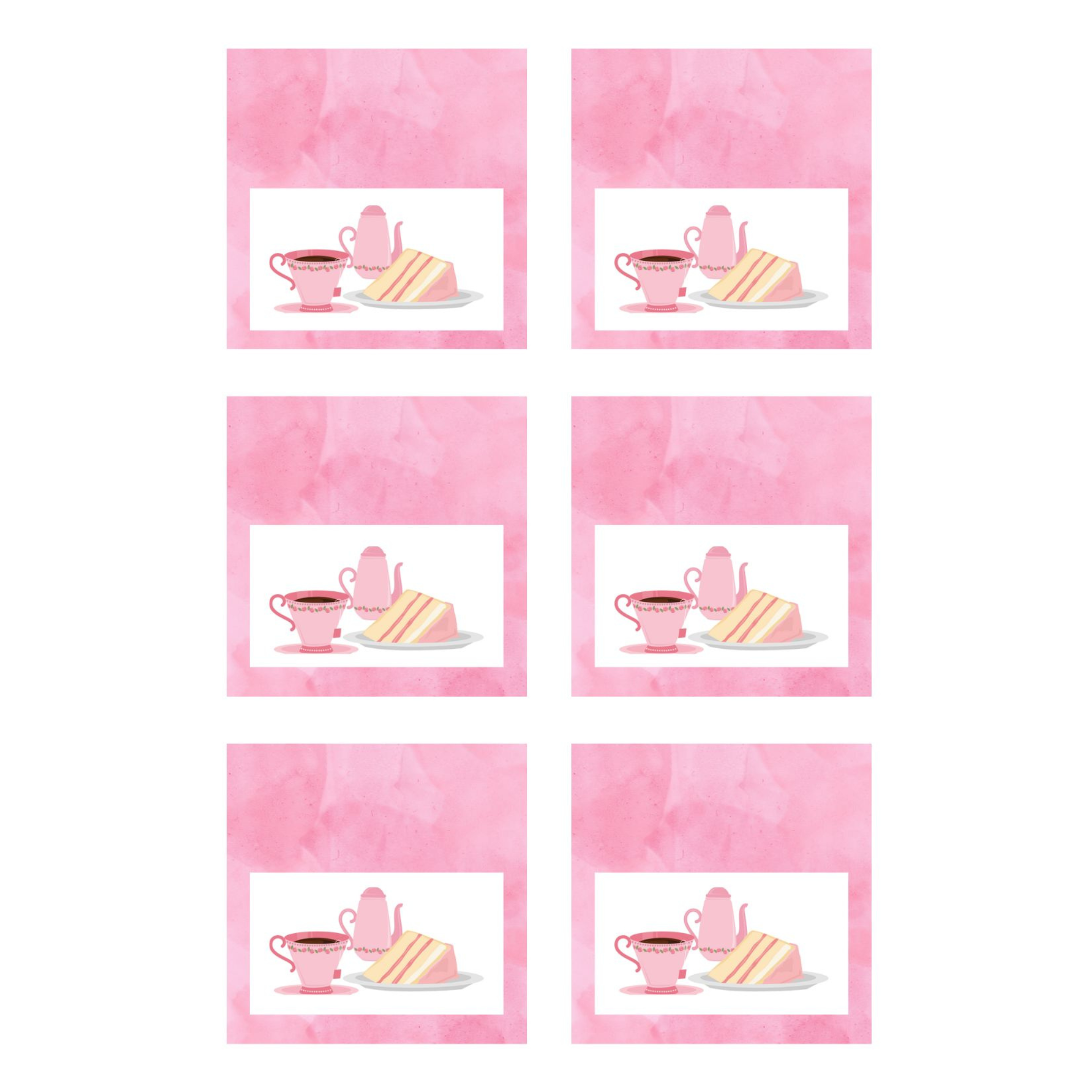 Tea Party Printable Decor and Menu Pack