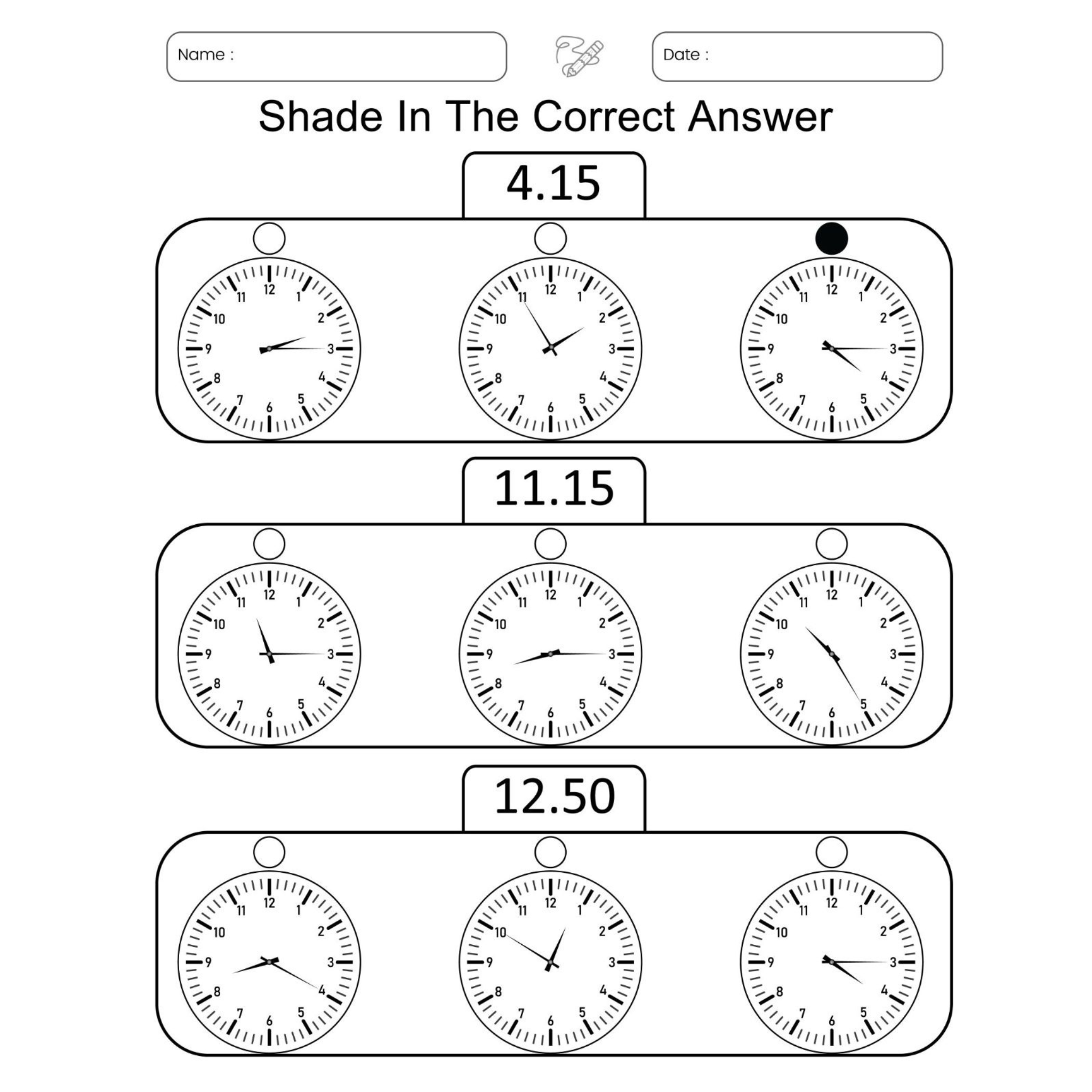 Telling Time Worksheets 120 Page Workbook