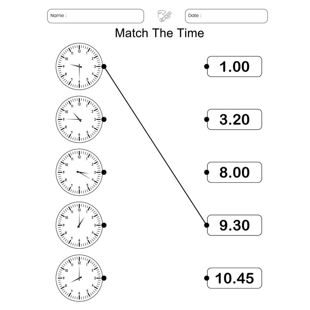 Telling Time Worksheets 120 Page Workbook