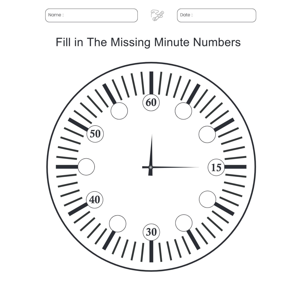 Time Learning Clock Workbook