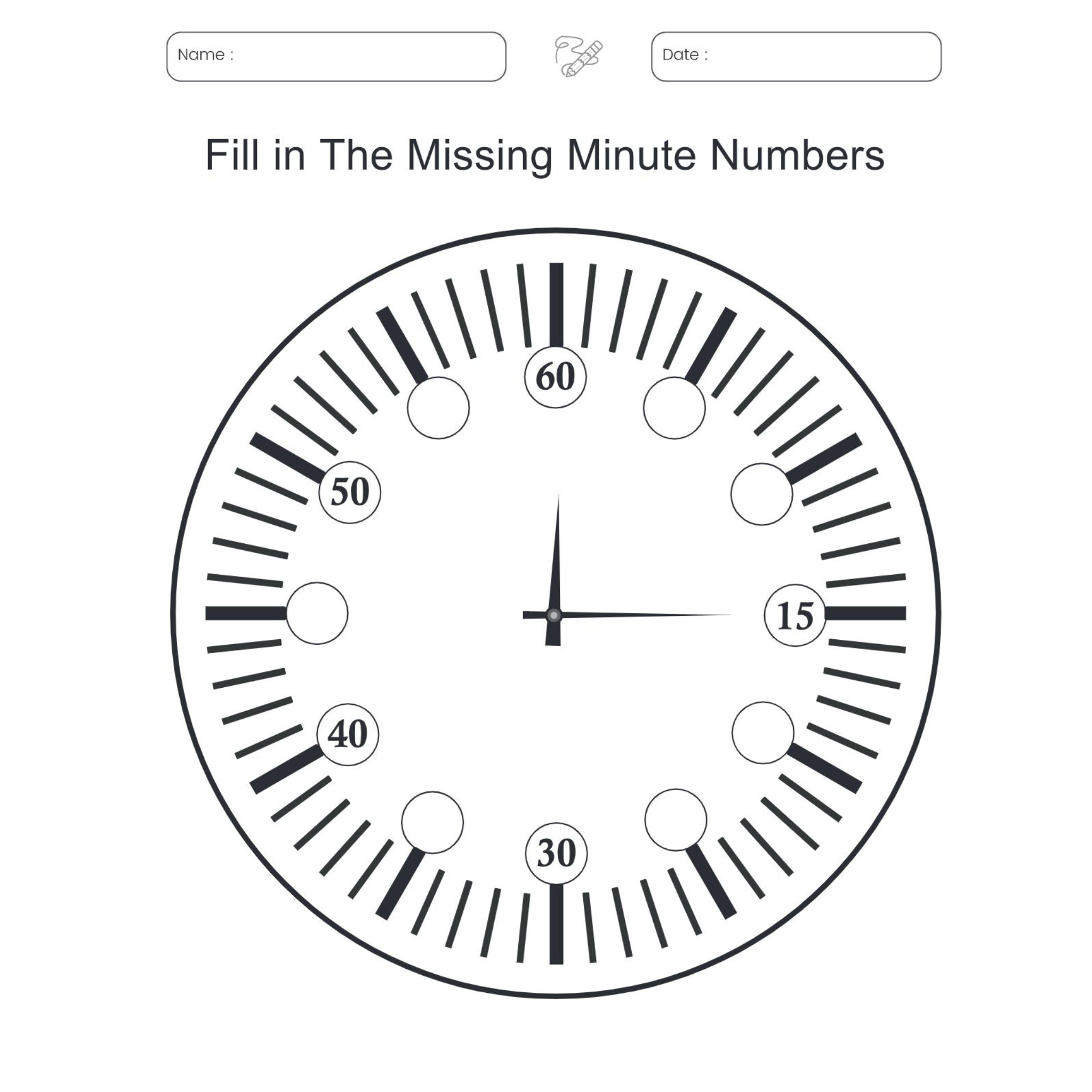 Time Learning Clocks Worksheet Book