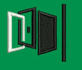 Multiple Open Doorways Icon Embroidery Design