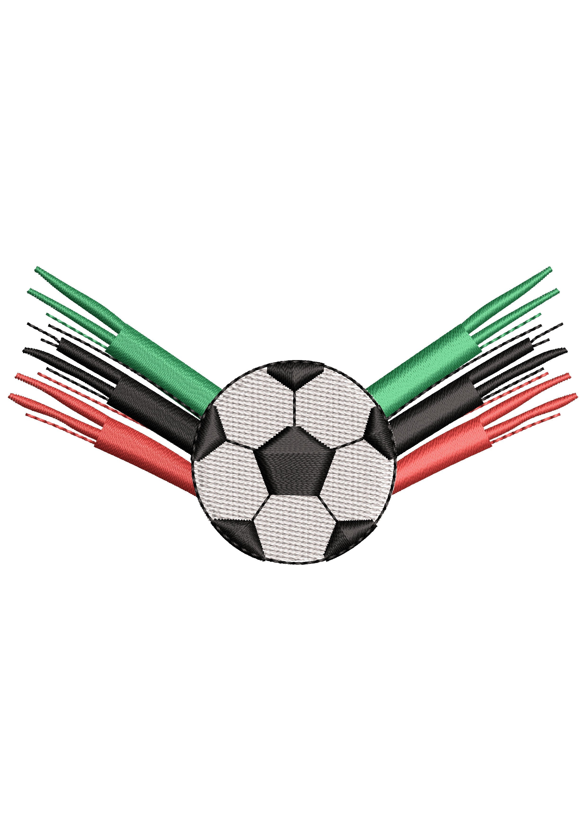 Football Multi Embroidery Design