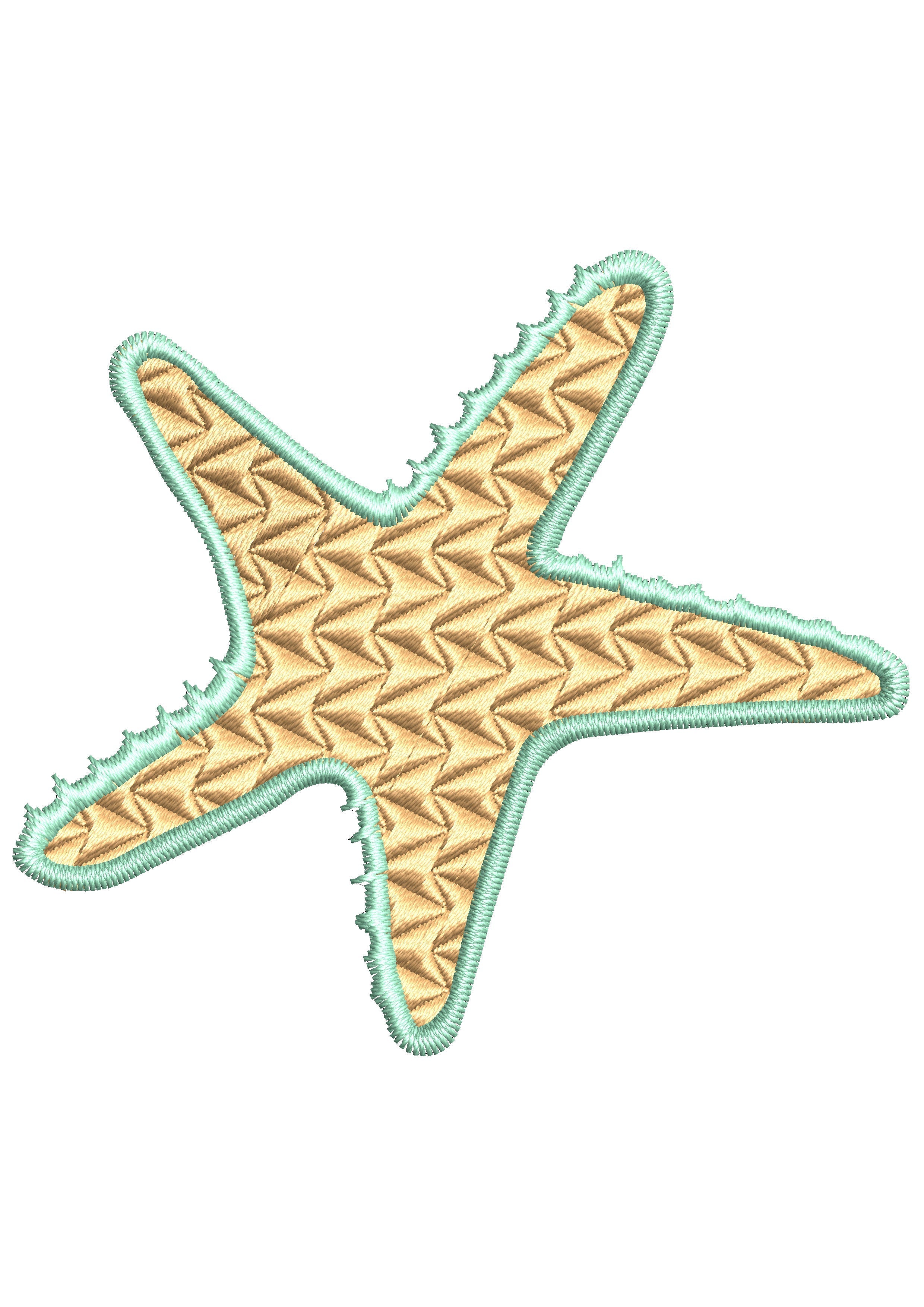 Starfish Embroidery Design