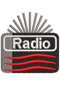 Radio Embroidery Design
