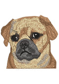 Bull Dog Embroidery Design