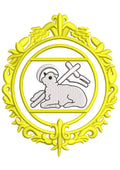 Lamb Gold Embroidery Design