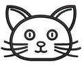 Cat Face Embroidery Design