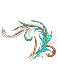 Spiral Art Embroidery Design