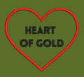 Heart of Gold Embroidery Design