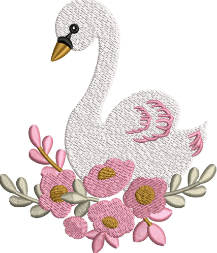 Duck Embroidery Design