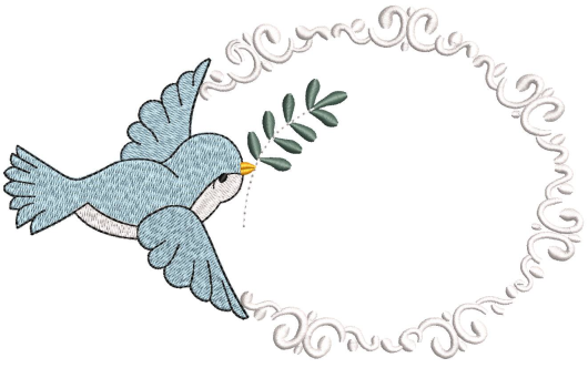 Sparrow Embroidery Design