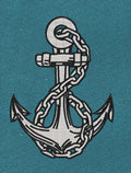 Silver Anchor Embroidery Design