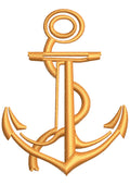 Navy Anchor Embroidery Design